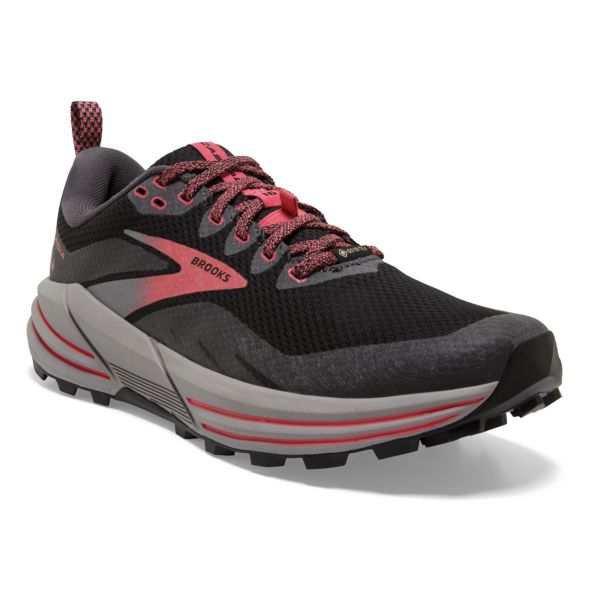 Brooks Cascadia 16 GTX Women's Trail Running Shoes Black Coral | ZA-WKJ095681