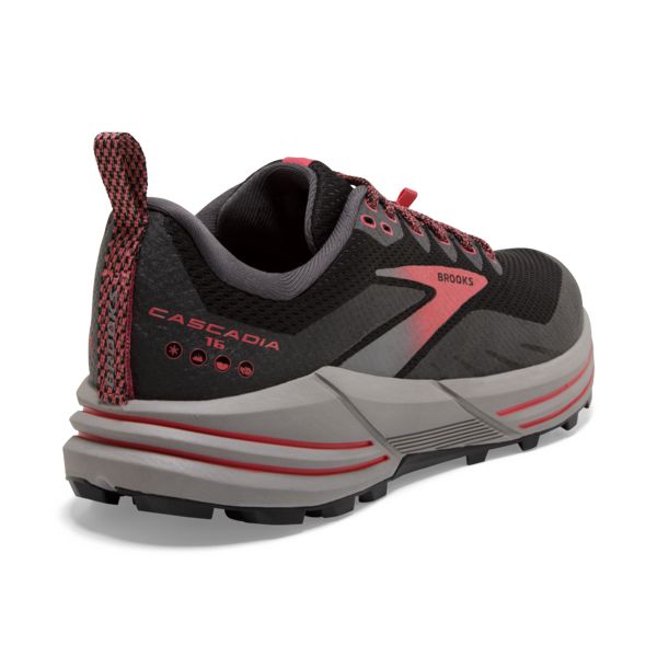 Brooks Cascadia 16 GTX Women's Trail Running Shoes Black Coral | ZA-WKJ095681