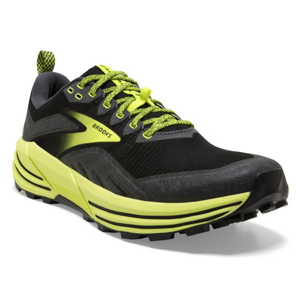 Brooks Cascadia 16 Men's Trail Running Shoes Black Yellow | ZA-CRM207651