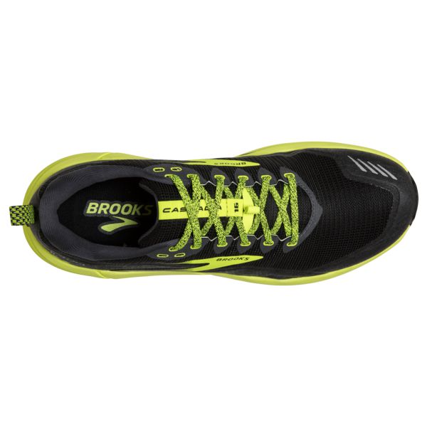 Brooks Cascadia 16 Men's Trail Running Shoes Black Yellow | ZA-CRM207651