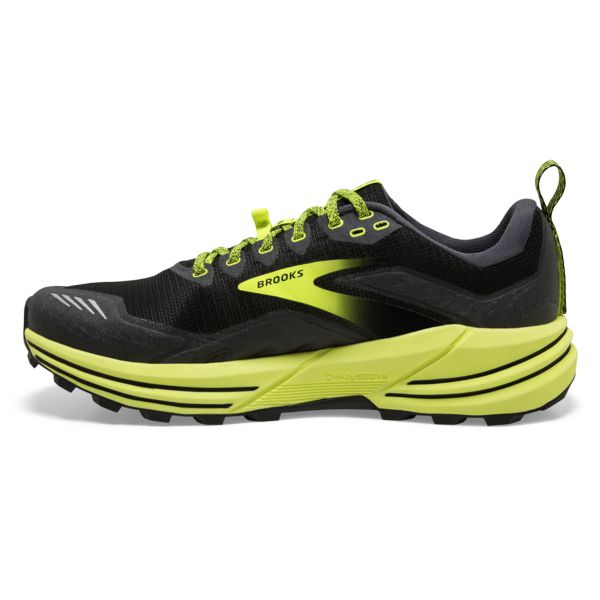 Brooks Cascadia 16 Men's Trail Running Shoes Black Yellow | ZA-CRM207651