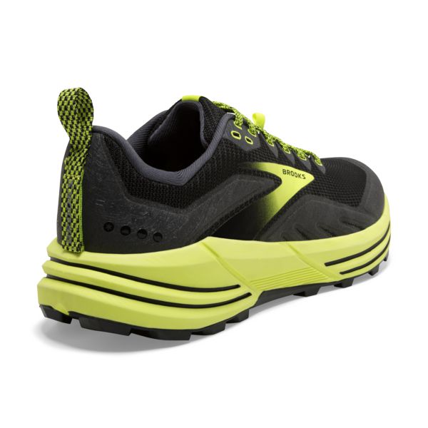 Brooks Cascadia 16 Men's Trail Running Shoes Black Yellow | ZA-CRM207651