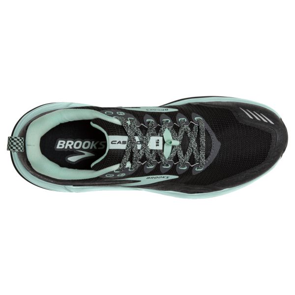 Brooks Cascadia 16 Women's Trail Running Shoes Black Green | ZA-OAI168729