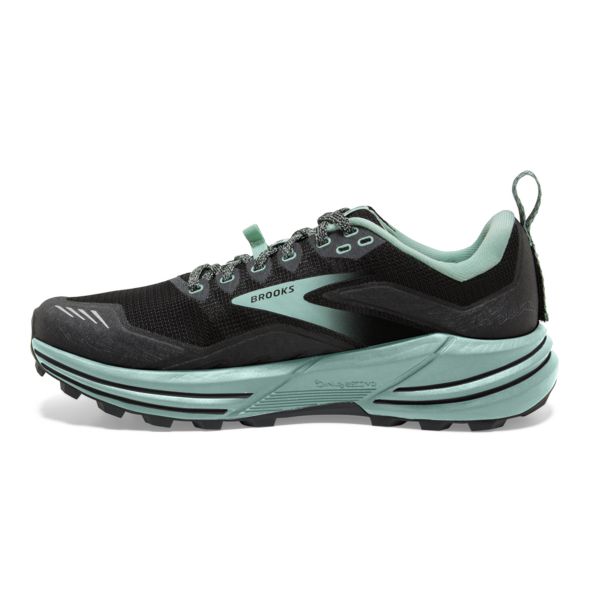 Brooks Cascadia 16 Women's Trail Running Shoes Black Green | ZA-OAI168729