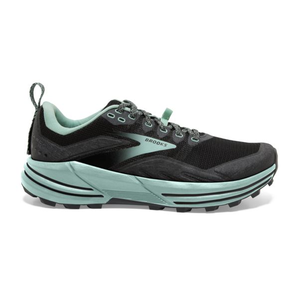 Brooks Cascadia 16 Women\'s Trail Running Shoes Black Green | ZA-OAI168729