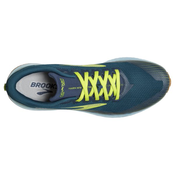 Brooks Catamount Men's Trail Running Shoes Blue Green Yellow | ZA-QXW945032