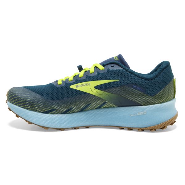 Brooks Catamount Men's Trail Running Shoes Blue Green Yellow | ZA-QXW945032