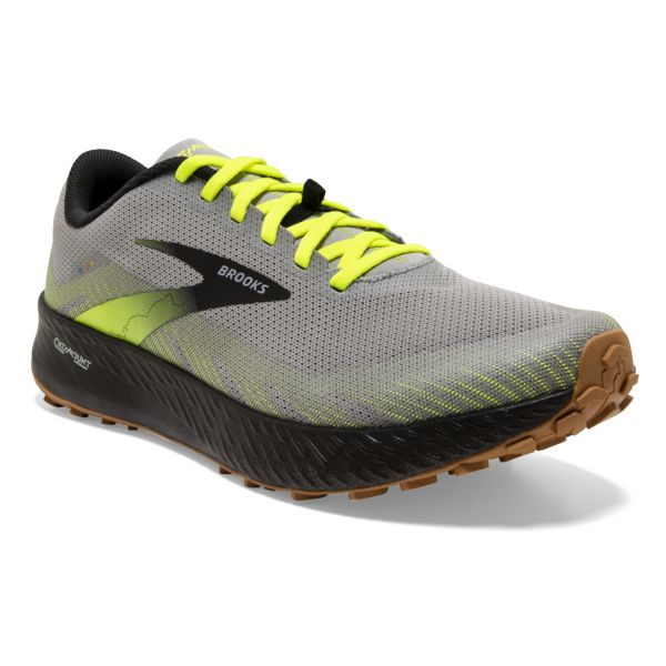 Brooks Catamount Men's Trail Running Shoes Grey Yellow Black | ZA-SHQ743205