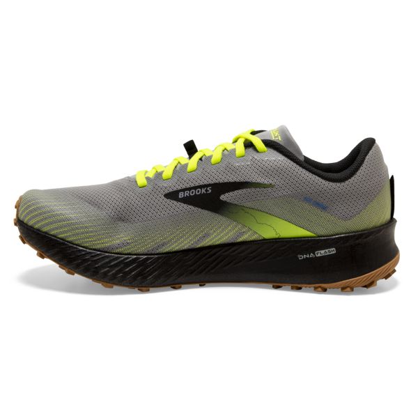 Brooks Catamount Men's Trail Running Shoes Grey Yellow Black | ZA-SHQ743205