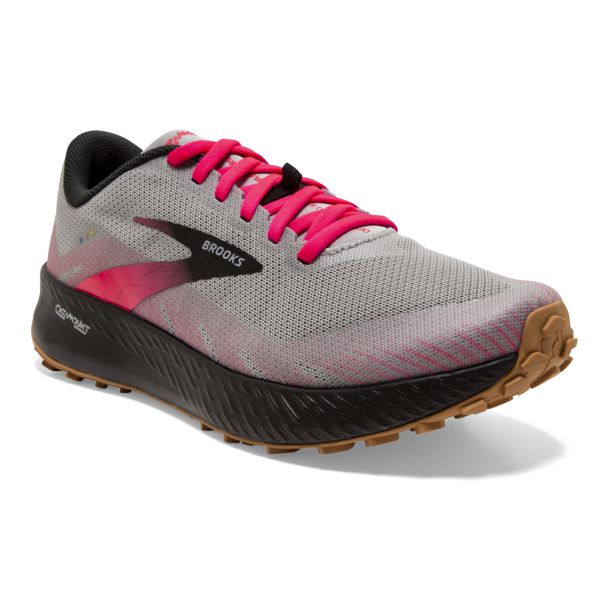 Brooks Catamount Women's Trail Running Shoes Grey Black Pink | ZA-IQZ917023