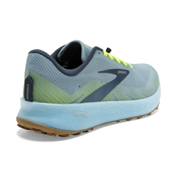 Brooks Catamount Women's Trail Running Shoes Blue Yellow Green | ZA-WRU641025