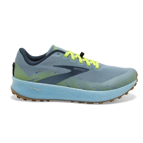 Brooks Catamount Women\'s Trail Running Shoes Blue Yellow Green | ZA-WRU641025