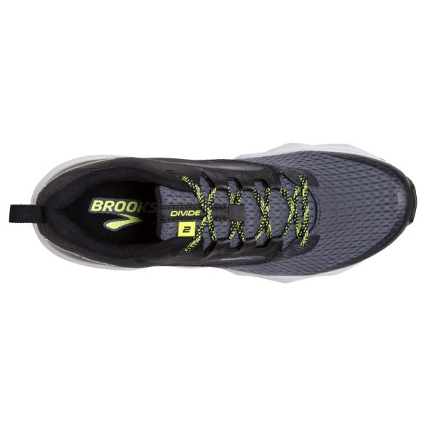 Brooks Divide 2 Men's Trail Running Shoes Black Grey Yellow | ZA-PFA641589