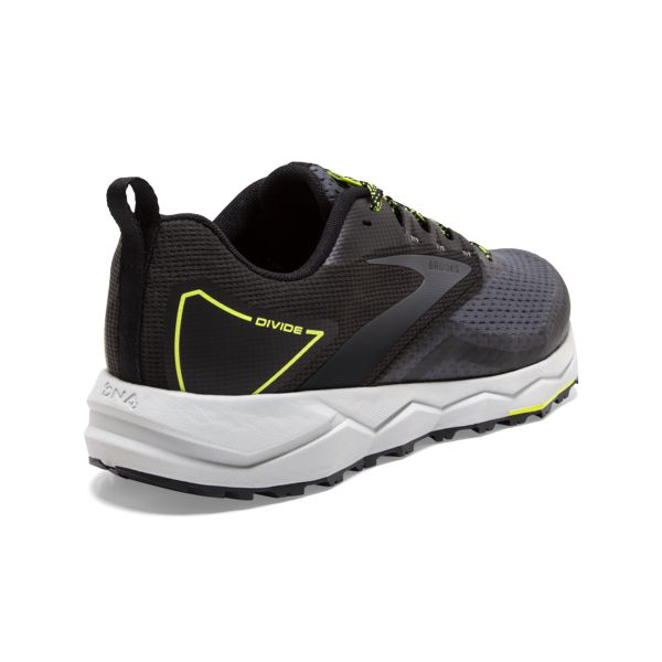 Brooks Divide 2 Men's Trail Running Shoes Black Grey Yellow | ZA-PFA641589