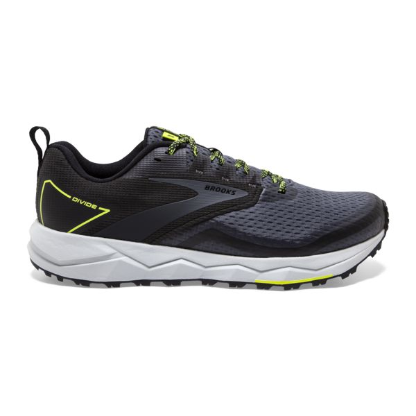 Brooks Divide 2 Men\'s Trail Running Shoes Black Grey Yellow | ZA-PFA641589