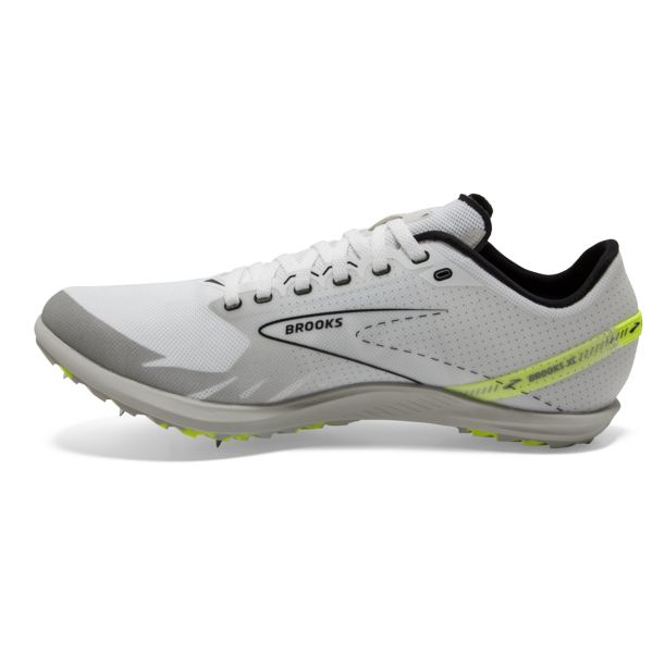 Brooks Draft XC Men's Racing Shoes White Black Yellow | ZA-ZOT264037