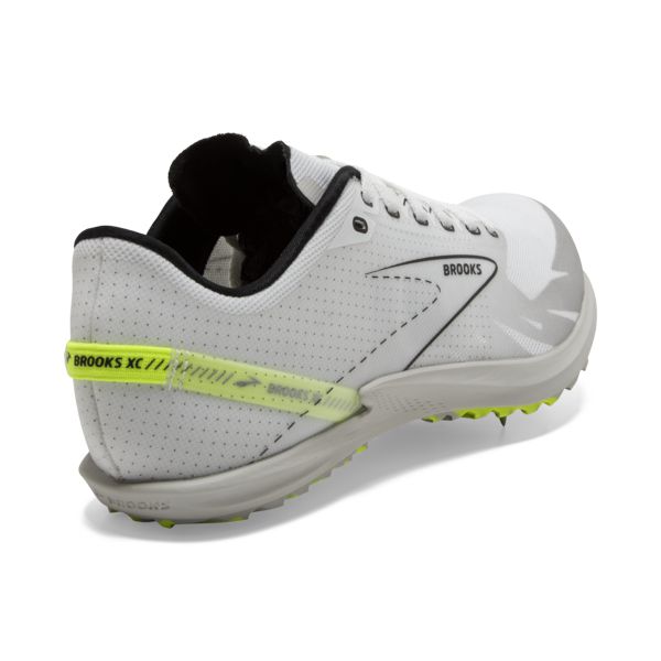 Brooks Draft XC Men's Racing Shoes White Black Yellow | ZA-ZOT264037