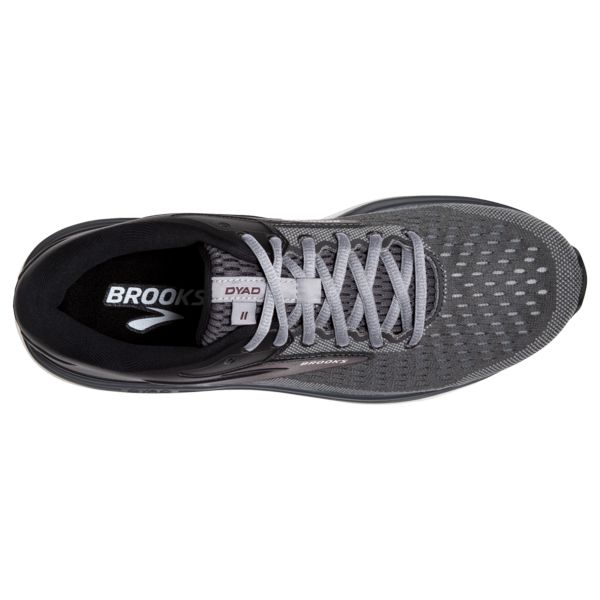 Brooks Dyad 11 Men's Road Running Shoes Black Grey White | ZA-VIO370286