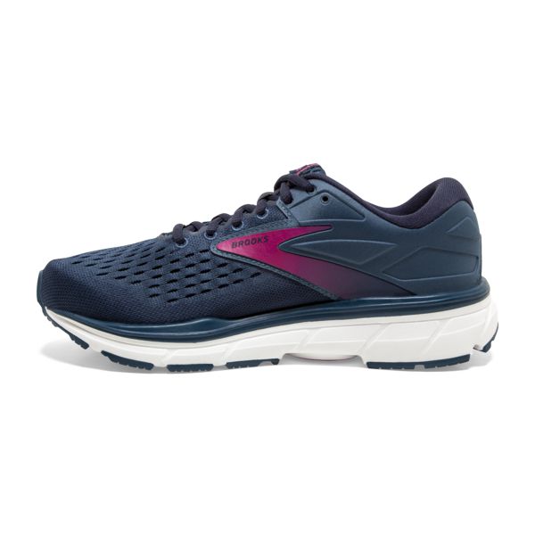 Brooks Dyad 11 Women's Road Running Shoes Blue Navy Pink | ZA-JAI024178