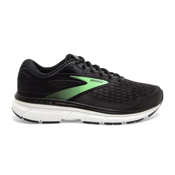 Brooks Dyad 11 Women\'s Road Running Shoes Black Green White | ZA-RUN345602