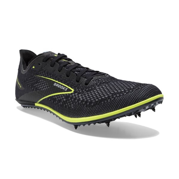 Brooks ELMN8 6 Men's Racing Shoes Black Yellow | ZA-OTJ840691