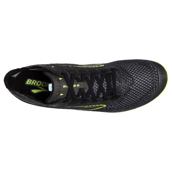 Brooks ELMN8 6 Men's Racing Shoes Black Yellow | ZA-OTJ840691