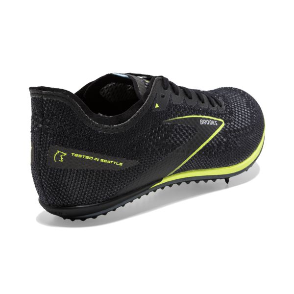 Brooks ELMN8 6 Men's Racing Shoes Black Yellow | ZA-OTJ840691