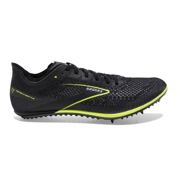 Brooks ELMN8 6 Men\'s Racing Shoes Black Yellow | ZA-OTJ840691