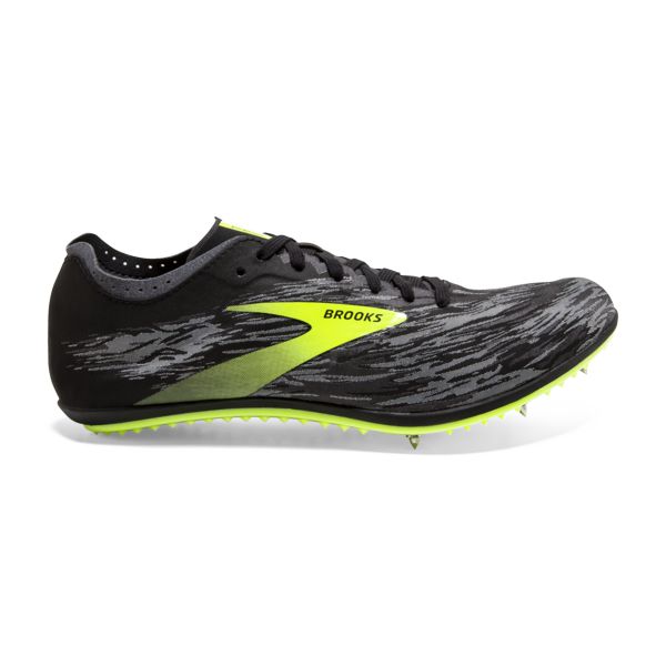 Brooks ELMN8 v5 Men\'s Racing Shoes Black Grey Yellow | ZA-XGK493601