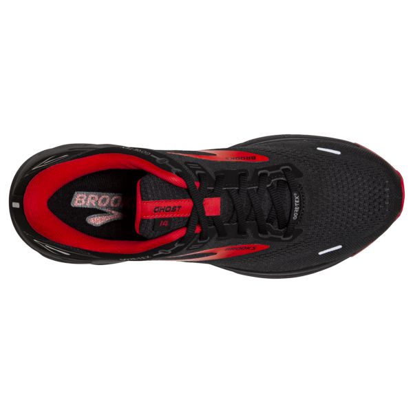 Brooks Ghost 14 GTX Men's Road Running Shoes Black Red | ZA-FBT310796