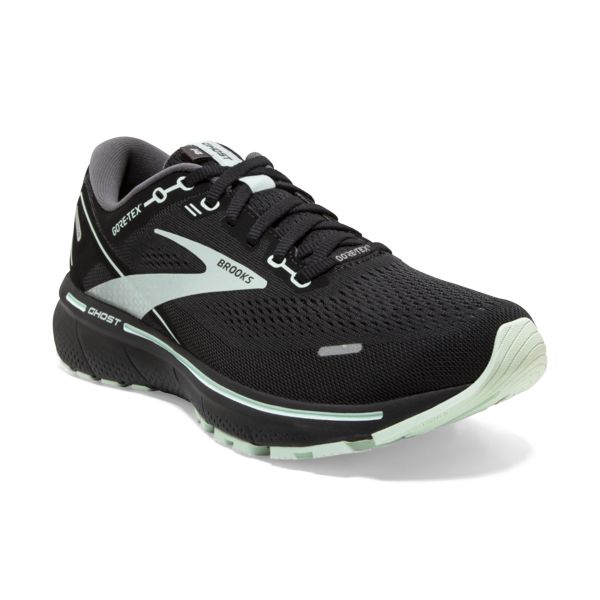 Brooks Ghost 14 GTX Women's Road Running Shoes Black White | ZA-HOX861394