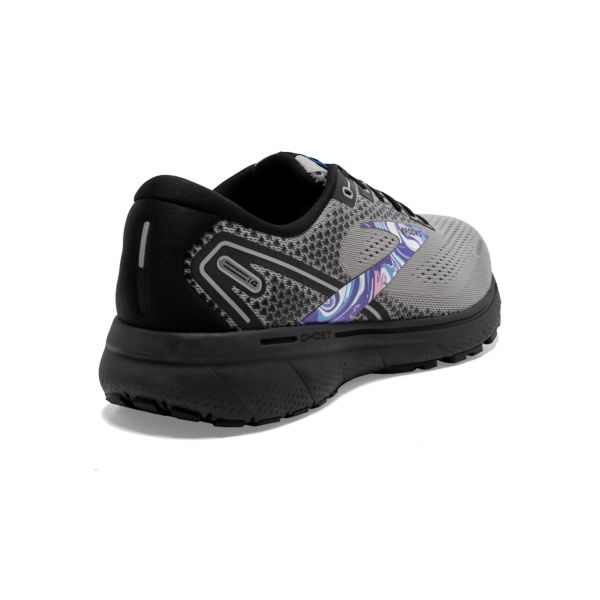 Brooks Ghost 14 Men's Road Running Shoes Grey Black Purple | ZA-BLV145063