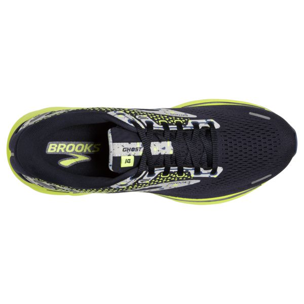 Brooks Ghost 14 Men's Road Running Shoes Navy Grey Yellow | ZA-CLJ698741