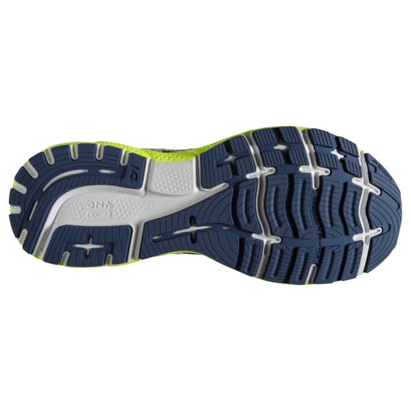 Brooks Ghost 14 Men's Road Running Shoes Navy Grey Yellow | ZA-CLJ698741