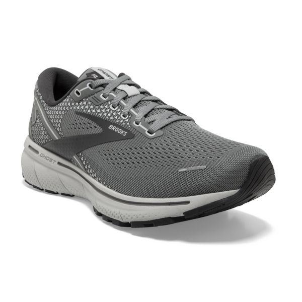 Brooks Ghost 14 Men's Road Running Shoes Grey White | ZA-DJZ932186