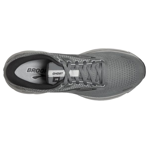 Brooks Ghost 14 Men's Road Running Shoes Grey White | ZA-DJZ932186