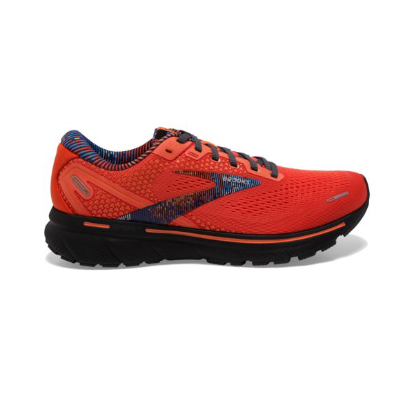 Brooks Ghost 14 Men\'s Road Running Shoes Orange Blue Black | ZA-GXJ394071