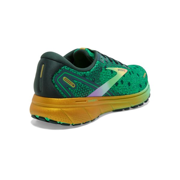 Brooks Ghost 14 Men's Road Running Shoes Green Black Gold | ZA-JXZ395746