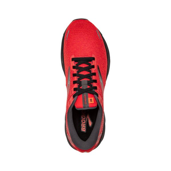 Brooks Ghost 14 Men's Road Running Shoes Pink Red Black | ZA-OMY085342