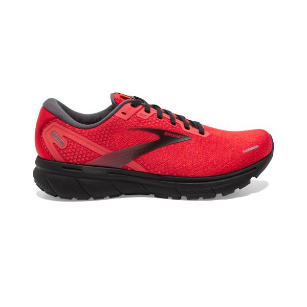 Brooks Ghost 14 Men\'s Road Running Shoes Pink Red Black | ZA-OMY085342