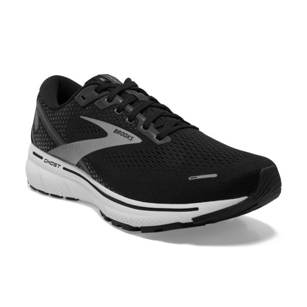 Brooks Ghost 14 Men's Road Running Shoes Black White Silver | ZA-PBU740562