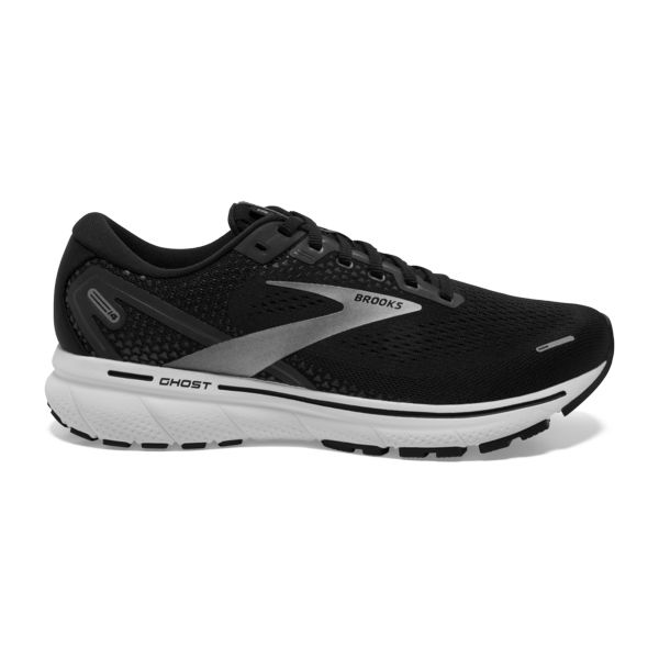 Brooks Ghost 14 Men\'s Road Running Shoes Black White Silver | ZA-PBU740562