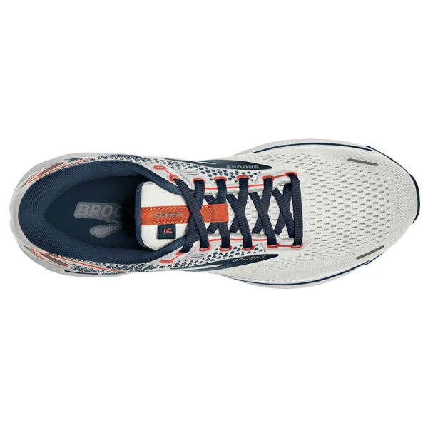 Brooks Ghost 14 Men's Road Running Shoes Grey Navy White | ZA-PGI362745