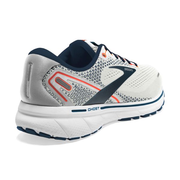 Brooks Ghost 14 Men's Road Running Shoes Grey Navy White | ZA-PGI362745