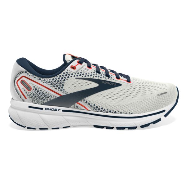 Brooks Ghost 14 Men\'s Road Running Shoes Grey Navy White | ZA-PGI362745