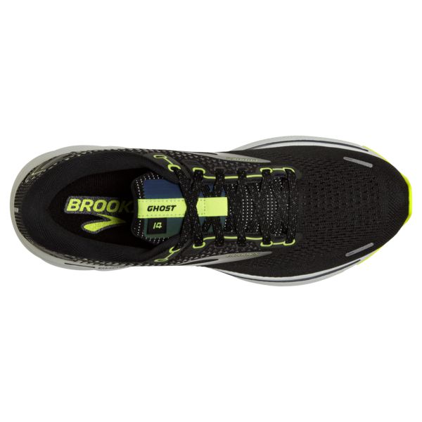 Brooks Ghost 14 Men's Road Running Shoes Black Yellow Grey | ZA-RYV750938