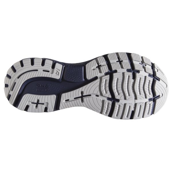 Brooks Ghost 14 Men's Road Running Shoes White Grey Navy | ZA-SIM037681