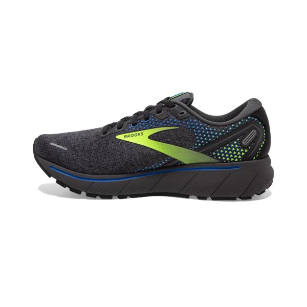 Brooks Ghost 14 Men's Road Running Shoes Grey Yellow Blue | ZA-YWN156294