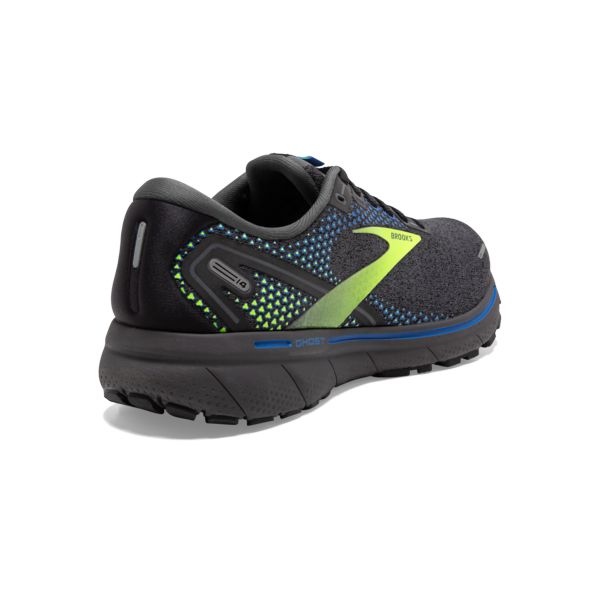 Brooks Ghost 14 Men's Road Running Shoes Grey Yellow Blue | ZA-YWN156294