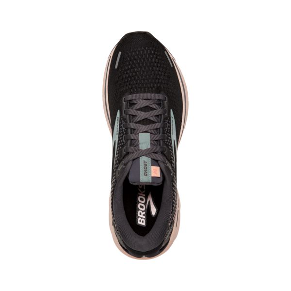 Brooks Ghost 14 Women's Road Running Shoes Black Green Rose | ZA-AOZ326175